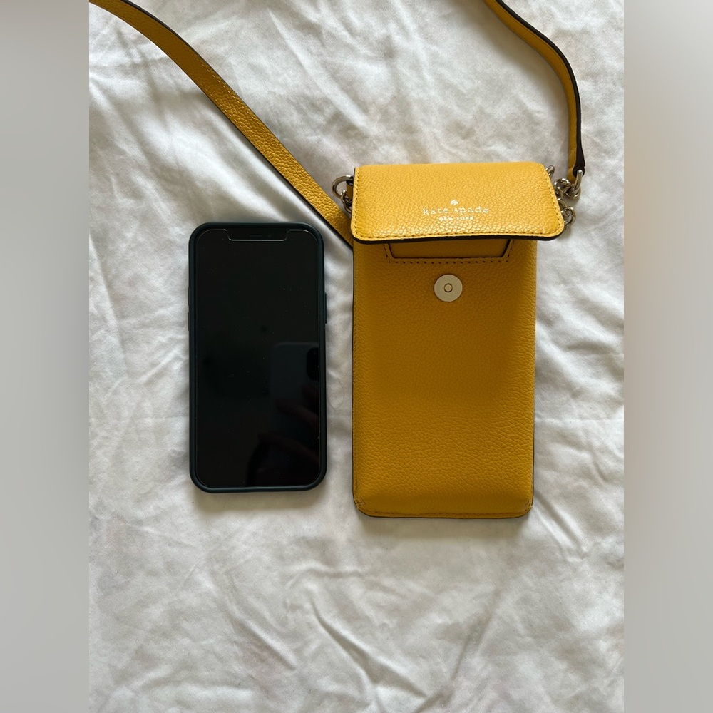 Kate Spade Yellow Crossbody Phone Bag